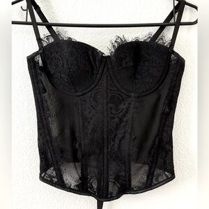 Black Lace Bustier/corset
